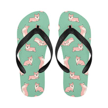 Load image into Gallery viewer, Playful Corgi Love Unisex Slippers-Footwear-Accessories, Corgi, Dog Mom Gifts, Slippers-6