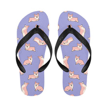 Load image into Gallery viewer, Playful Corgi Love Unisex Slippers-Footwear-Accessories, Corgi, Dog Mom Gifts, Slippers-7
