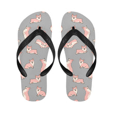 Load image into Gallery viewer, Playful Corgi Love Unisex Slippers-Footwear-Accessories, Corgi, Dog Mom Gifts, Slippers-8