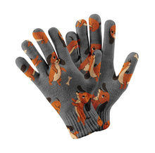 Load image into Gallery viewer, Playful Dachshunds in Motion Touch Screen Gloves-Accessories-Accessories, Dog Dad Gifts, Dog Mom Gifts, Gloves-8