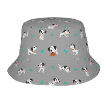 Load image into Gallery viewer, Playful Dalmatian Love Bucket Hat-Hats &amp; Caps-Parisian Gray-One Size-25