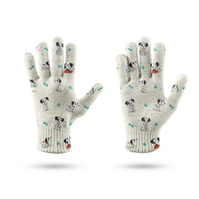 Load image into Gallery viewer, Playful Dalmatian Love Touch Screen Gloves-Accessories-Accessories, Dalmatian, Dog Dad Gifts, Dog Mom Gifts, Gloves-12