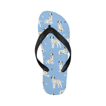 Playful Dalmatians love Unisex Slippers-11