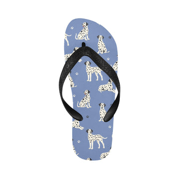 Playful Dalmatians love Unisex Slippers-12