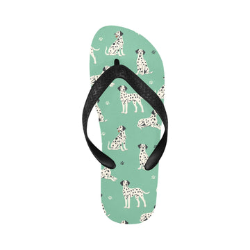 Playful Dalmatians love Unisex Slippers-15