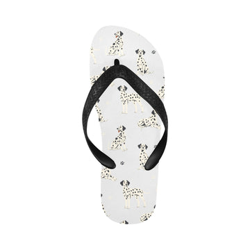 Playful Dalmatians love Unisex Slippers-5