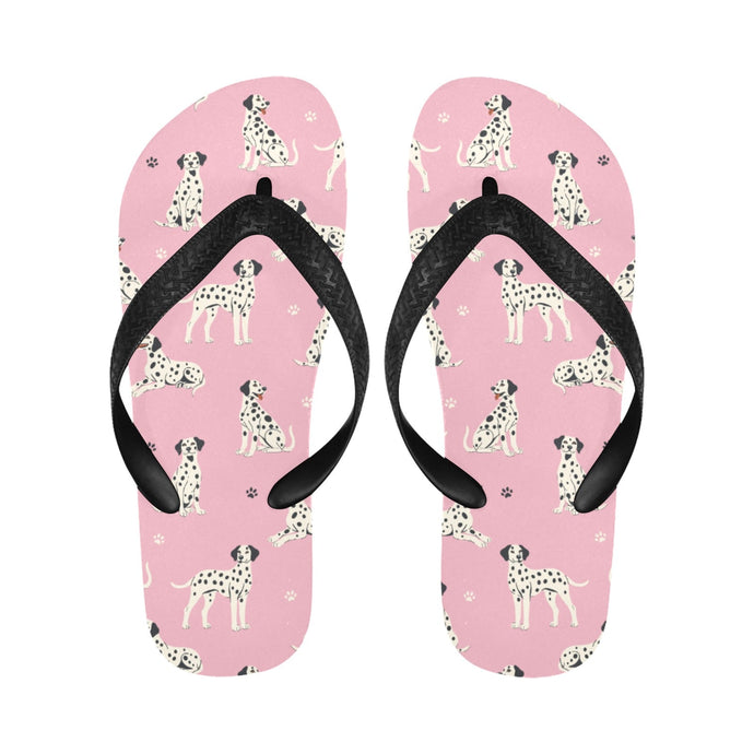 Playful Dalmatians love Unisex Slippers-6