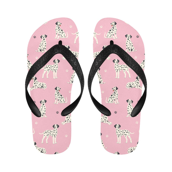 Playful Dalmatians love Unisex Slippers-6