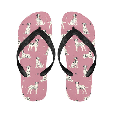 Playful Dalmatians love Unisex Slippers-7