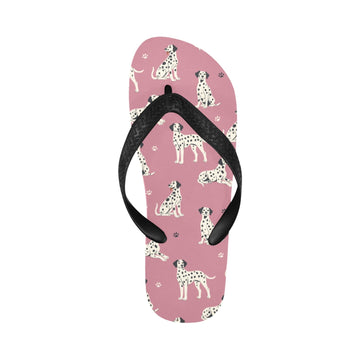 Playful Dalmatians love Unisex Slippers-9