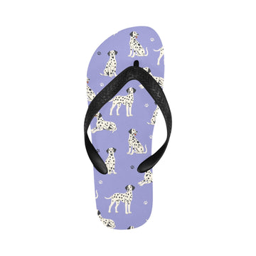 Playful Dalmatians love Unisex Slippers-CornflowerBlue_1-S-17