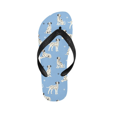Playful Dalmatians love Unisex Slippers-LightSkyBlue-S-10