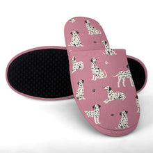 Load image into Gallery viewer, Playful Dalmatians love Women's Cotton Mop Slippers-Footwear-Accessories, Dalmatian, Dog Mom Gifts, Slippers-17