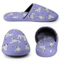 Load image into Gallery viewer, Playful Dalmatians love Women's Cotton Mop Slippers-Footwear-Accessories, Dalmatian, Dog Mom Gifts, Slippers-28