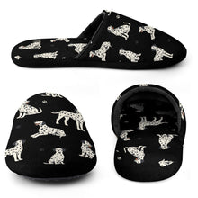 Load image into Gallery viewer, Playful Dalmatians love Women's Cotton Mop Slippers-Footwear-Accessories, Dalmatian, Dog Mom Gifts, Slippers-10
