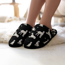 Load image into Gallery viewer, Playful Dalmatians love Women's Cotton Mop Slippers-Footwear-Accessories, Dalmatian, Dog Mom Gifts, Slippers-8