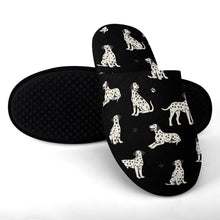 Load image into Gallery viewer, Playful Dalmatians love Women's Cotton Mop Slippers-Footwear-Accessories, Dalmatian, Dog Mom Gifts, Slippers-11