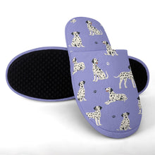 Load image into Gallery viewer, Playful Dalmatians love Women's Cotton Mop Slippers-Footwear-Accessories, Dalmatian, Dog Mom Gifts, Slippers-29