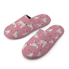 Load image into Gallery viewer, Playful Dalmatians love Women's Cotton Mop Slippers-Footwear-Accessories, Dalmatian, Dog Mom Gifts, Slippers-15