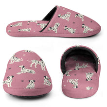 Load image into Gallery viewer, Playful Dalmatians love Women's Cotton Mop Slippers-Footwear-Accessories, Dalmatian, Dog Mom Gifts, Slippers-16