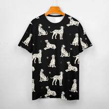 Load image into Gallery viewer, Playful Dalmatians love Women's Cotton T-Shirt-Apparel--42