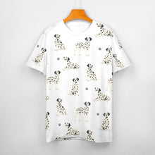 Load image into Gallery viewer, Playful Dalmatians love Women's Cotton T-Shirt-Apparel--2