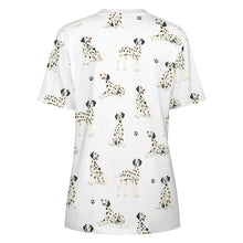 Load image into Gallery viewer, Playful Dalmatians love Women's Cotton T-Shirt-Apparel--3
