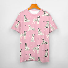 Load image into Gallery viewer, Playful Dalmatians love Women's Cotton T-Shirt-Apparel--8