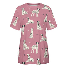Load image into Gallery viewer, Playful Dalmatians love Women's Cotton T-Shirt-Apparel--11
