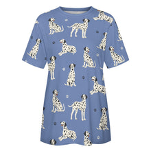 Load image into Gallery viewer, Playful Dalmatians love Women's Cotton T-Shirt-Apparel--21