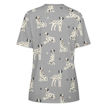 Load image into Gallery viewer, Playful Dalmatians love Women's Cotton T-Shirt-Apparel--41