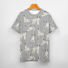 Load image into Gallery viewer, Playful Dalmatians love Women's Cotton T-Shirt-Apparel--38