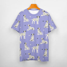 Load image into Gallery viewer, Playful Dalmatians love Women's Cotton T-Shirt-Apparel--32