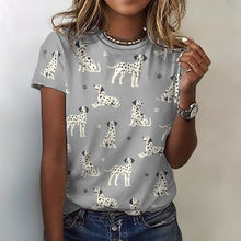 Load image into Gallery viewer, Playful Dalmatians love Women's Cotton T-Shirt-Apparel--37
