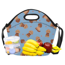 Load image into Gallery viewer, Playful Doodle in Christmas Neoprene Lunch Bag-18