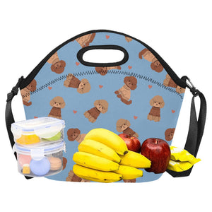 Playful Doodle in Christmas Neoprene Lunch Bag-18