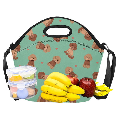 Playful Doodle in Christmas Neoprene Lunch Bag-28