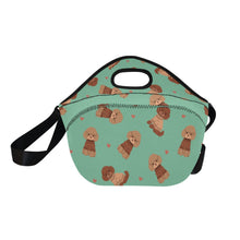 Load image into Gallery viewer, Playful Doodle in Christmas Neoprene Lunch Bag-29