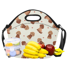 Load image into Gallery viewer, Playful Doodle in Christmas Neoprene Lunch Bag-2