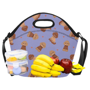 Playful Doodle in Christmas Neoprene Lunch Bag-34