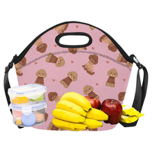 Load image into Gallery viewer, Playful Doodle in Christmas Neoprene Lunch Bag-7