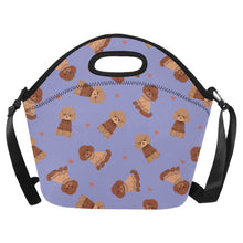 Load image into Gallery viewer, Playful Doodle in Christmas Neoprene Lunch Bag-CornflowerBlue_1-ONESIZE-31