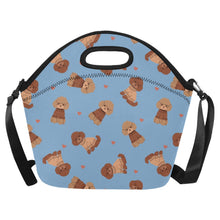 Load image into Gallery viewer, Playful Doodle in Christmas Neoprene Lunch Bag-LightSkyBlue-ONESIZE-16