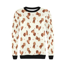 Load image into Gallery viewer, Playful Doodle in Christmas Sweatshirt for Women-Apparel-Apparel, Dog Mom Gifts, Doodle, Sweatshirt-12