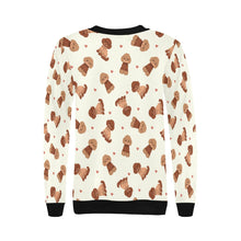 Load image into Gallery viewer, Playful Doodle in Christmas Sweatshirt for Women-Apparel-Apparel, Dog Mom Gifts, Doodle, Sweatshirt-13