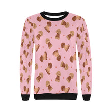 Load image into Gallery viewer, Playful Doodle in Christmas Sweatshirt for Women-Apparel-Apparel, Dog Mom Gifts, Doodle, Sweatshirt-14