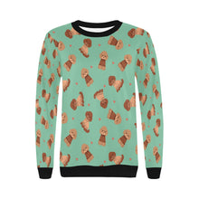 Load image into Gallery viewer, Playful Doodle in Christmas Sweatshirt for Women-Apparel-Apparel, Dog Mom Gifts, Doodle, Sweatshirt-22