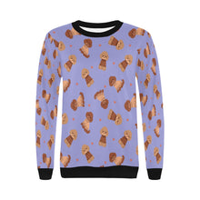 Load image into Gallery viewer, Playful Doodle in Christmas Sweatshirt for Women-Apparel-Apparel, Dog Mom Gifts, Doodle, Sweatshirt-24