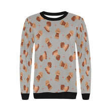 Load image into Gallery viewer, Playful Doodle in Christmas Sweatshirt for Women-Apparel-Apparel, Dog Mom Gifts, Doodle, Sweatshirt-26