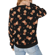 Playful Doodle in Christmas Sweatshirt for Women-Apparel-Apparel, Dog Mom Gifts, Doodle, Sweatshirt-29